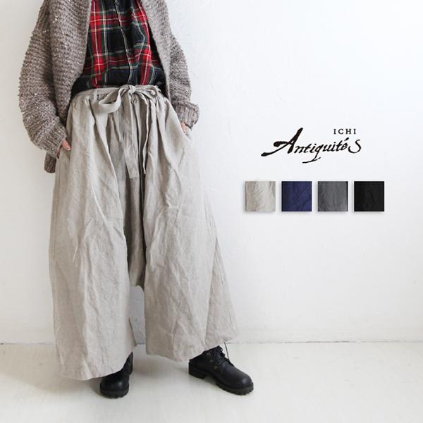 Ichi Antiquite S イチアンティークス Pt リネン琴平焚きサルエルパンツ Ichi ロングスカート 日本製 国産 麻 ナチュラル レディースファッション Pumila 通販 Yahoo ショッピング