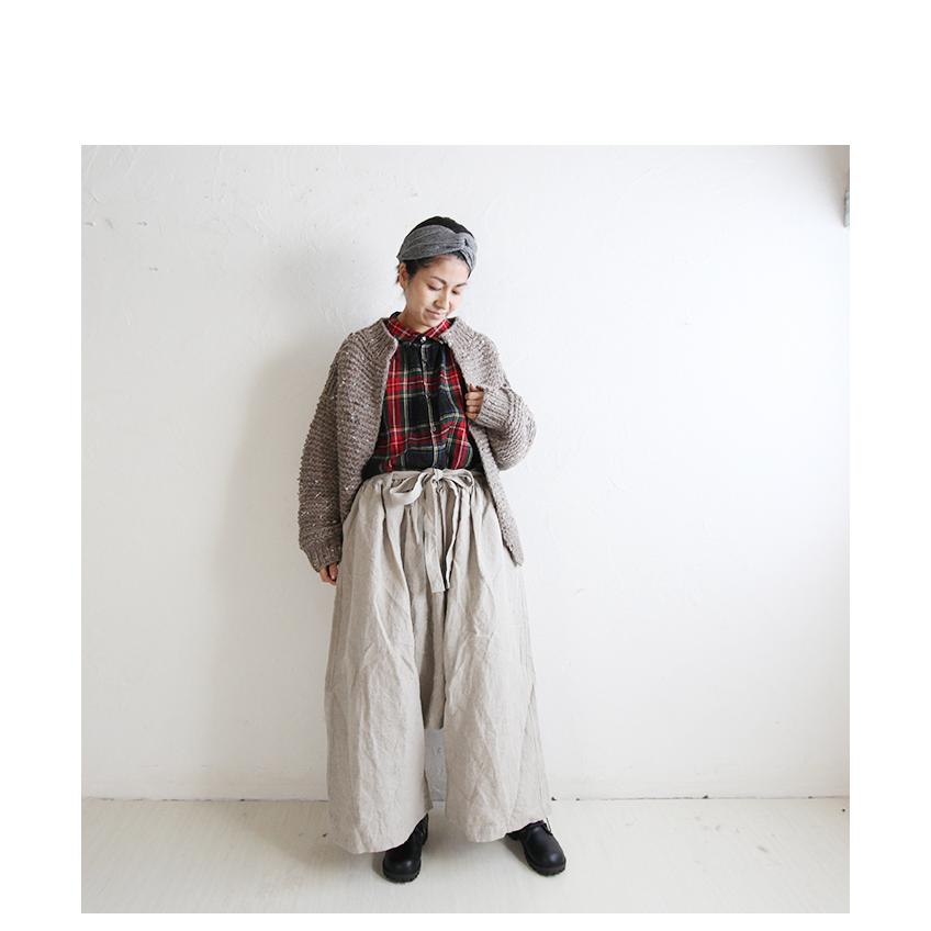 Ichi Antiquite S イチアンティークス Pt リネン琴平焚きサルエルパンツ Ichi ロングスカート 日本製 国産 麻 ナチュラル レディースファッション Pumila 通販 Yahoo ショッピング