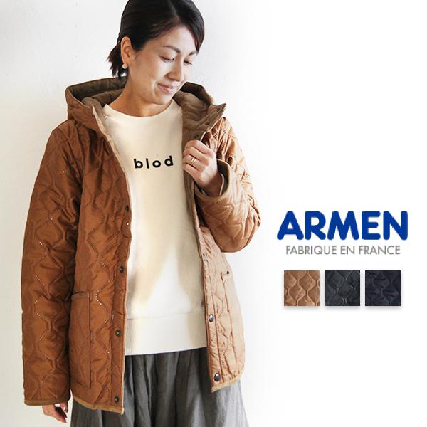 クーポン在庫有 送料無料 Armen アーメン Jkt 1752 リバーシブルフード付きジャケット フリース アウトドア キルティングジャケット アウター レディースファッション 新品即納 Www Superavila Com