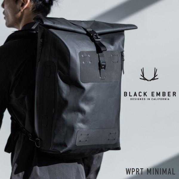 １着でも送料無料 水をシャットアウト 自分で拡張できるロールトップモデル ツナグテ 二泊三日 メンズ ビジネス 2way ショルダー バッグ バックパック 撥水 ロールトップ Minimal Wrpt ブラックエンバー Ember Black ビジネスバッグ Www Reinnec Cl
