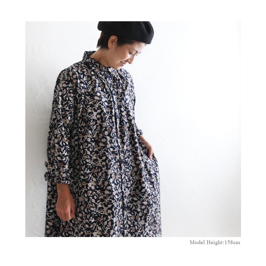 Ichi イチ 花柄シャツ ワンピース フラワープリント ナチュラル 服 長袖 レディース Pumila プミラ 秋冬 0407 Ichi 0407 9 1 Pumila 通販 Yahoo ショッピング