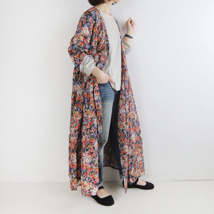 Ichi イチ 2110 花柄カクシュールワンピース ワンピース ロングワンピース カクシュールワンピース 花柄 綿 コットン オーバーサイズ 春 日本製 大き目 Ichi 2110 3 1 Pumila 通販 Yahoo ショッピング