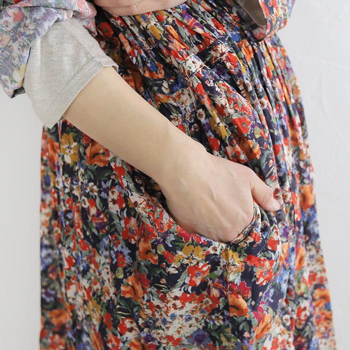 Ichi イチ 2110 花柄カクシュールワンピース ワンピース ロングワンピース カクシュールワンピース 花柄 綿 コットン オーバーサイズ 春 日本製 大き目 Ichi 2110 3 1 Pumila 通販 Yahoo ショッピング