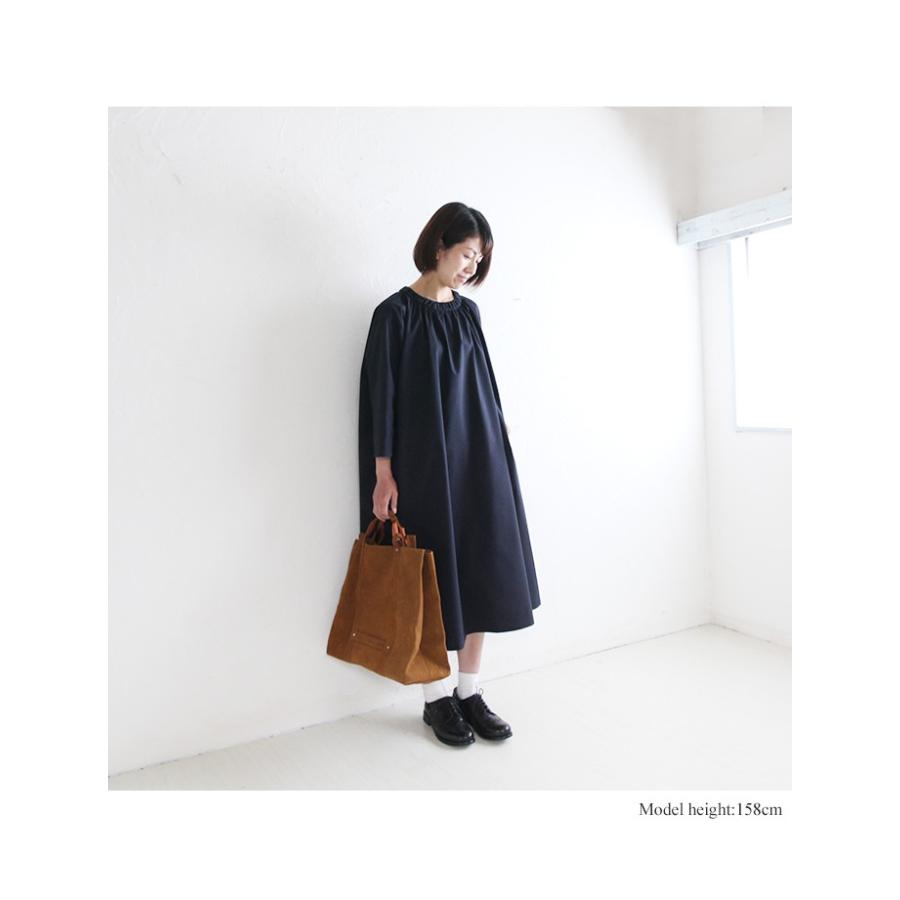 Midiumi ミディウミ 2 Op ネックギャザーフレアワンピース ロング ビッグシルエット ゆったり 日本製 レディース ファッション ナチュラル Midiumi 2 Pumila 通販 Yahoo ショッピング