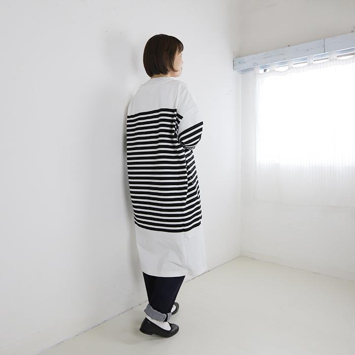 Veritecoeur ヴェリテクール Vcc 3 ボーダーワンピース ボーダー ゆったり 日本製 ナチュラル 服 Pumila プミラ レディースファッション Veritecoeur Vcc 3 7 1 Pumila 通販 Yahoo ショッピング