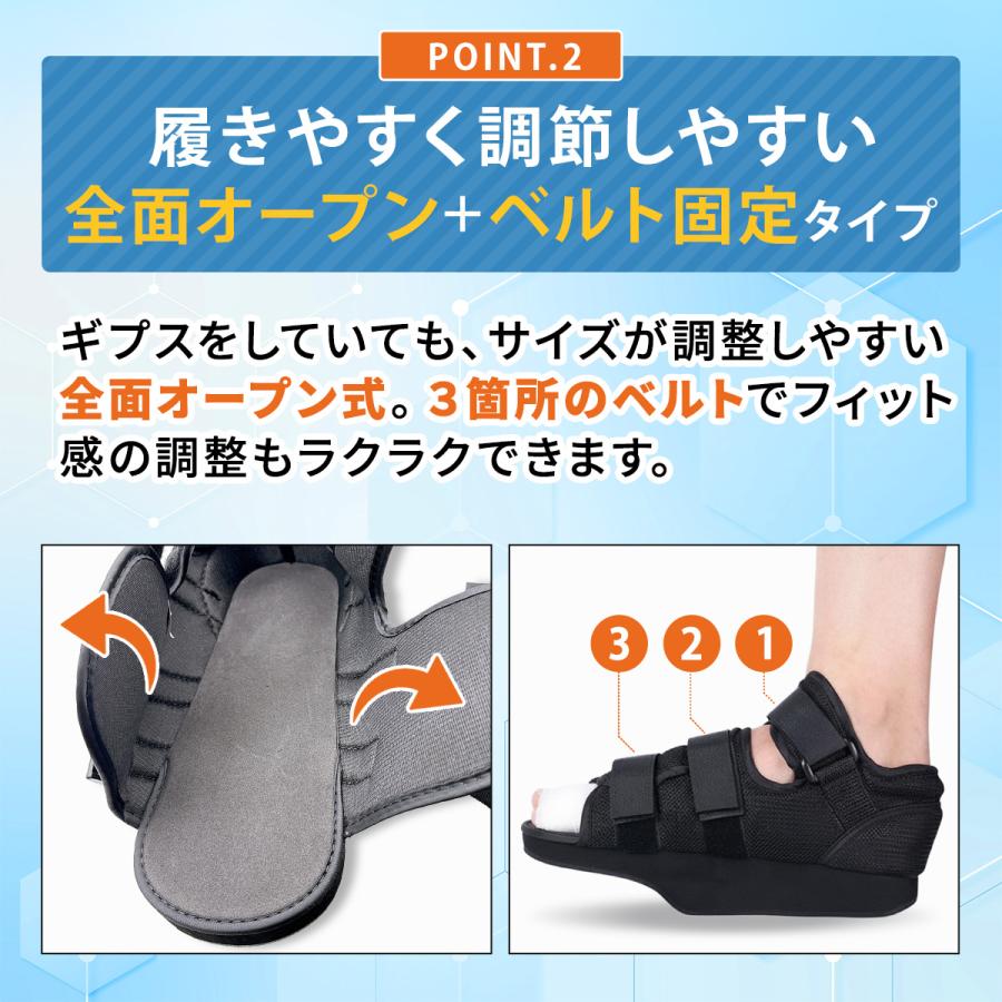 ギプスシューズ ギブス サンダル つま先 左右兼用 防水カバー付 看護師