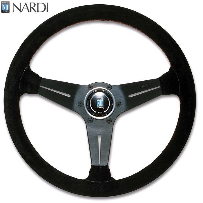 NARDI ナルディ N754 スウェード&BKスポーク ディープコーン RD NARDI ナルディ N754 スウェード&BKスポーク ディープコーン RD