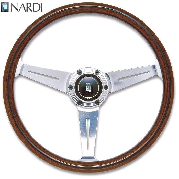 NARDI ナルディ N Viteウッド&ポリッシュスポーク ステアリング 径