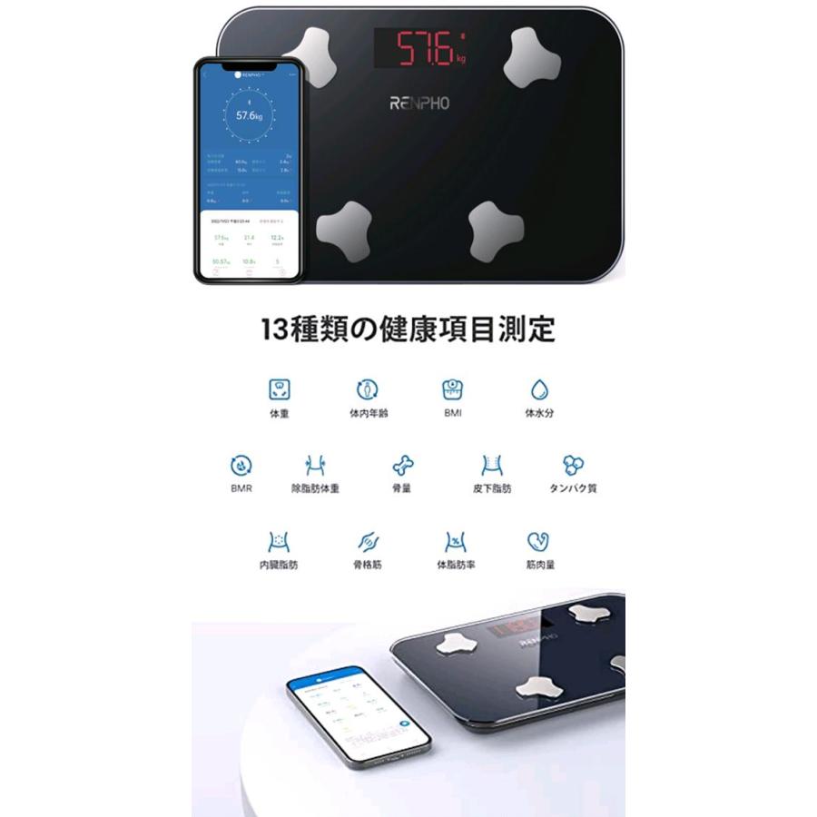 RENPHO JAPAN R-A009 体組成計 Mini Bluetooth対応 ブラック お RENPHO JAPAN R-A009 体組成計 Mini Bluetooth対応 ブラック お