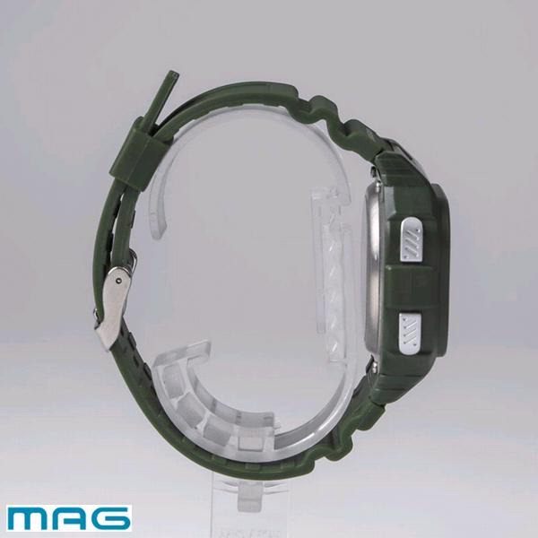green ノア精密 MAG MW-550 GR 電波ソーラーウォッチ ウェーブ green ノア精密 MAG MW-550 GR 電波ソーラーウォッチ ウェーブ