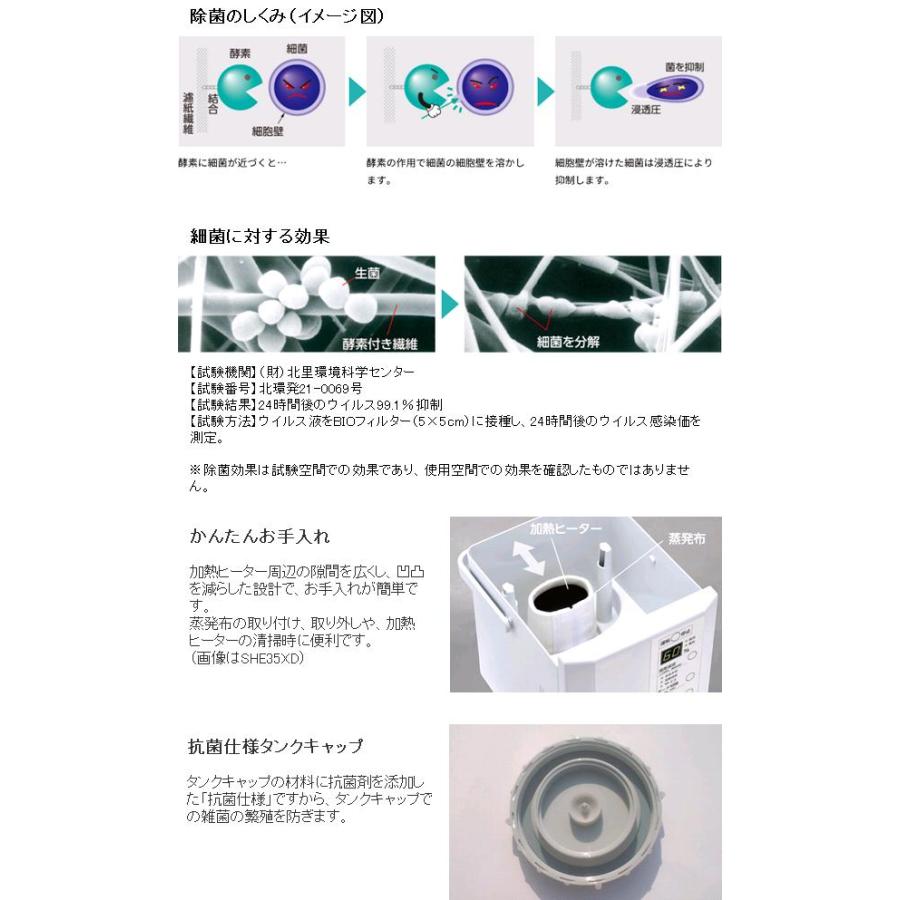 三菱重工冷熱 SHE35XD-W スチームファン蒸発式加湿器 roomist 三菱重工冷熱 SHE35XD-W スチームファン蒸発式加湿器 roomist