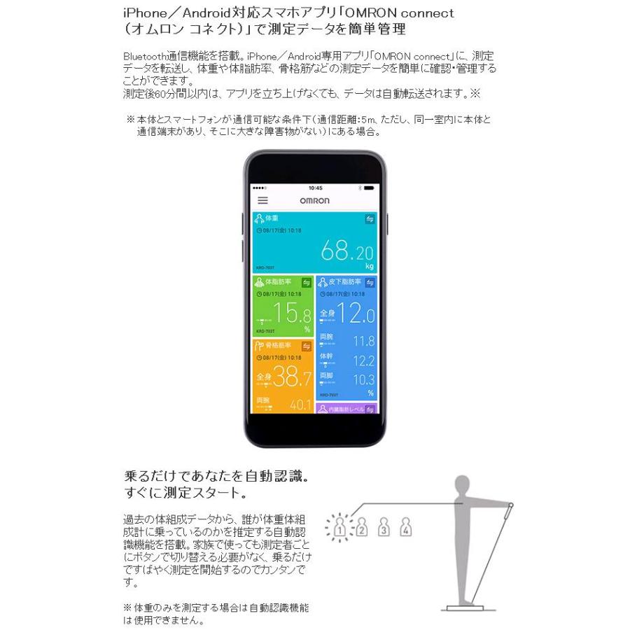 オムロン HBF-702T 体重体組成計 Karada Scan 両手両足測定 オムロン HBF-702T 体重体組成計 Karada Scan 両手両足測定