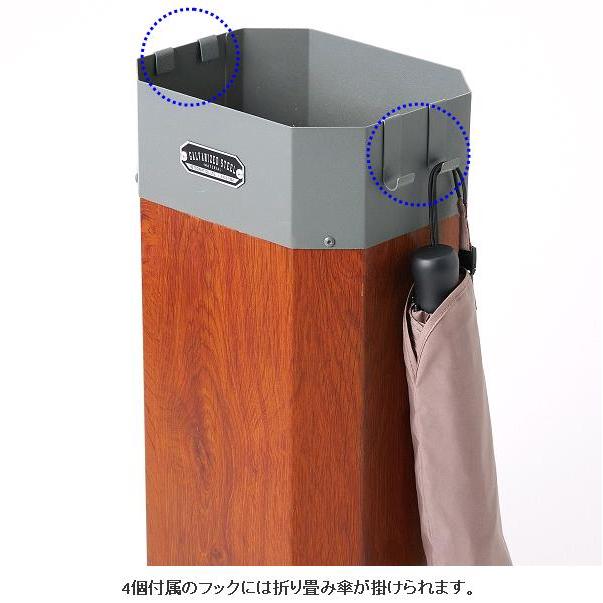 セトクラフト S23-0622 傘立て GALVA グレー&チーク 送料無料 セトクラフト S23-0622 傘立て GALVA グレー&チーク 送料無料