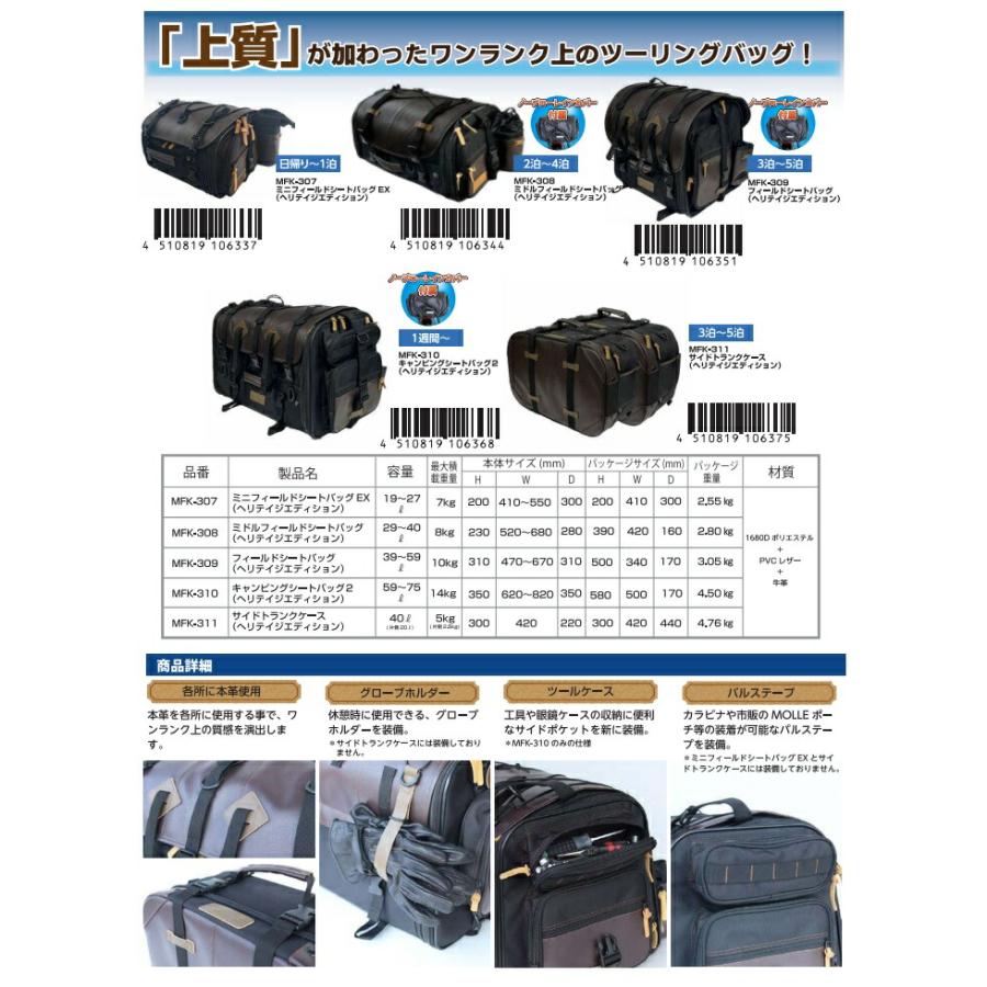 MFK-311 サイドトランクケース ヘリテイジエディション レイン MFK-311 サイドトランクケース ヘリテイジエディション レイン