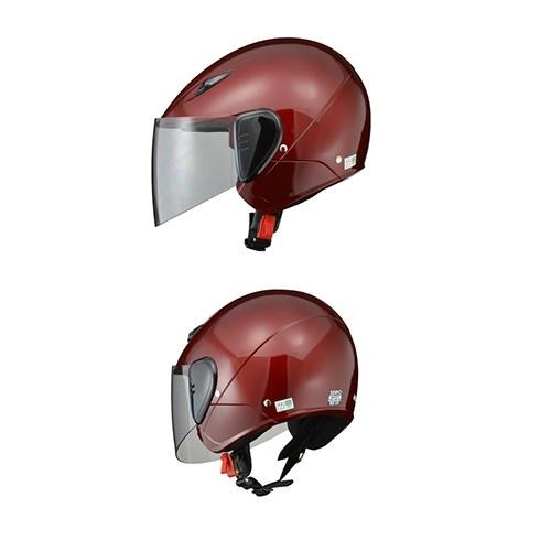 SERIO RE-35 セミジェット ヘルメット キャンディーレッド フリー(57