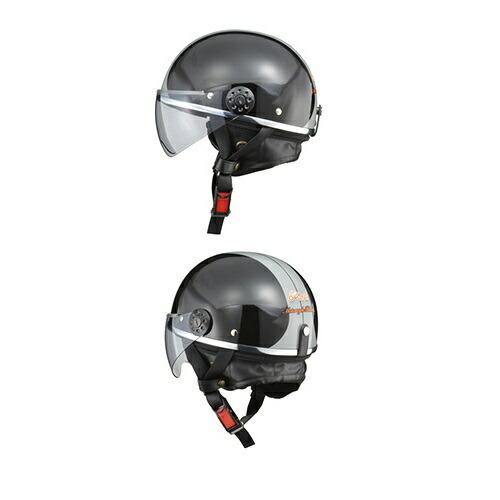 LEAD O-ONE ハーフ ヘルメット ブラック/シルバー フリー(57〜60cm未満