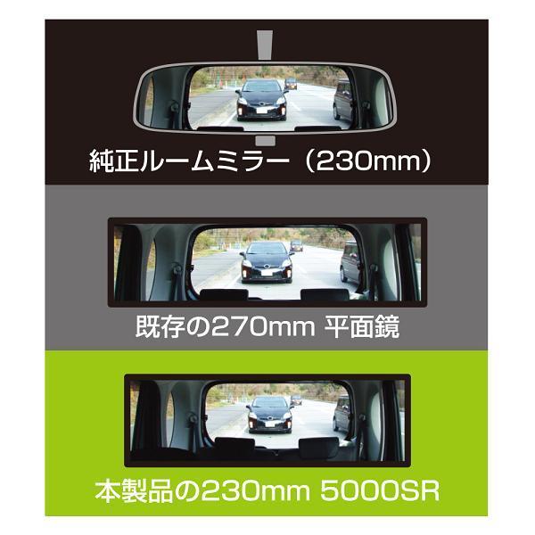 槌屋ヤック DH-44 HYBRID5000SR ルームミラー 高反射 230×70mm DH44