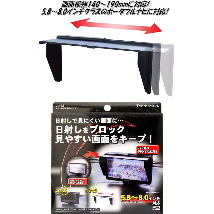 VP-72 ナビ用バイザー スライド伸縮コンパクト 折り畳みタイプ VP-72 ナビ用バイザー スライド伸縮コンパクト 折り畳みタイプ