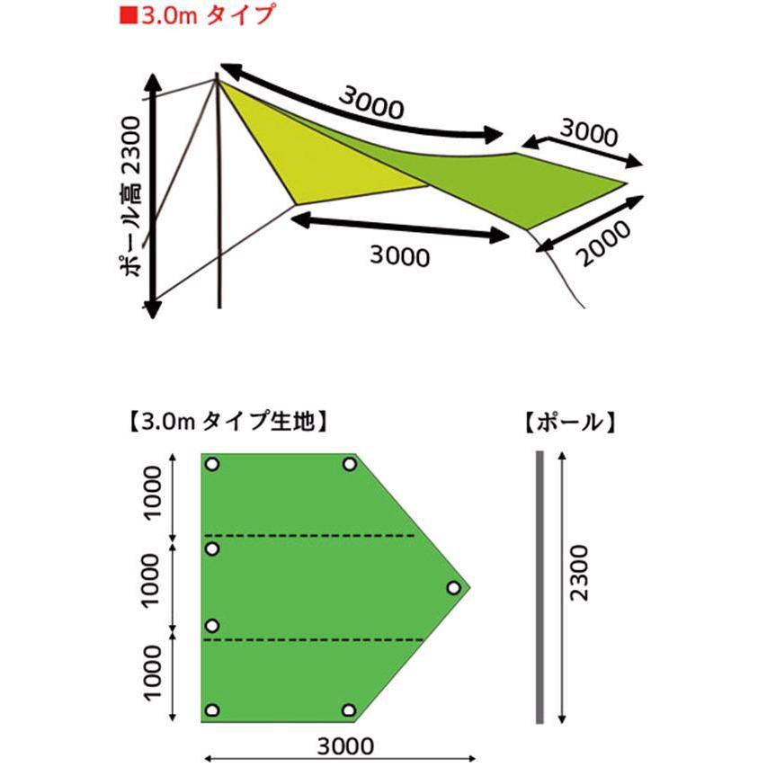ブラームス CSP-3.0 カーサイドペンタゴン カーサイドタープ 3Mタイプ