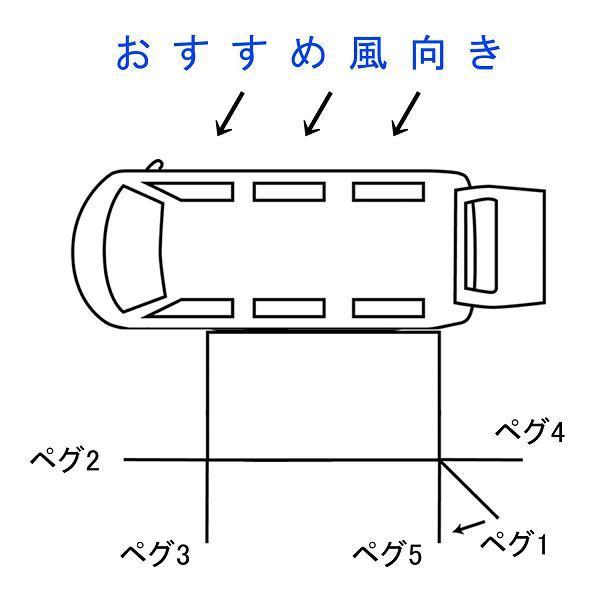 ブラームス CSS-02 カーサイドスクリーン カーサイドタープ 2Mタイプ 