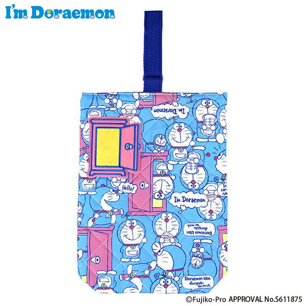 人気ショップ 刺繍可 新柄 I 039 M Doraemon ドラえもん キルトシューズケース お名前ワッペン付き シューズバッグ キッズ 女の子 男の子 名入れ Materialworldblog Com