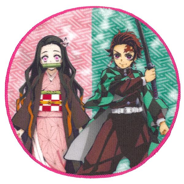 メール便2個以上送料無料 鬼滅の刃 丸ミニハンカチ3枚セット 女子