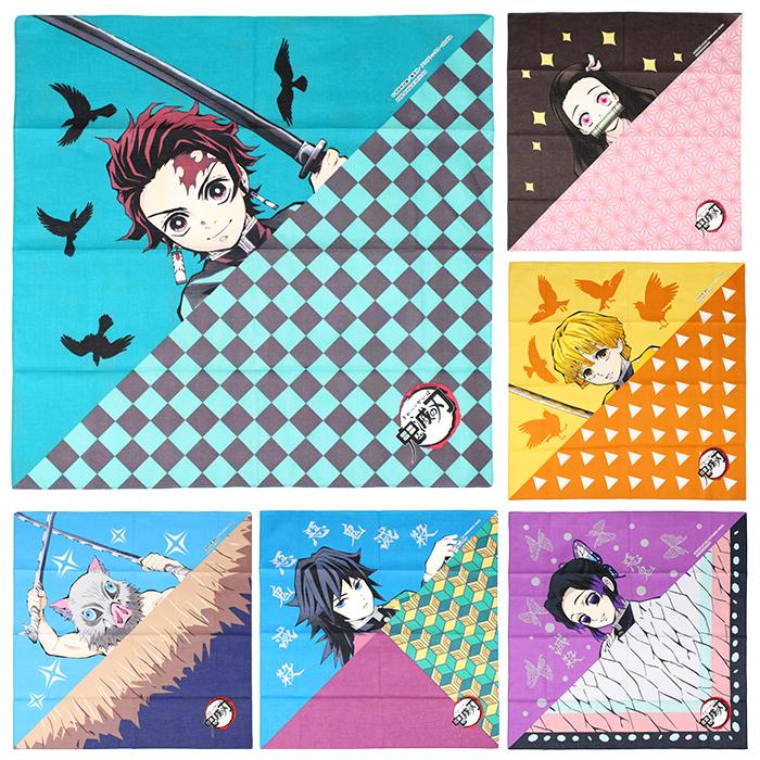 鬼滅の刃 全集中展、honeys ジャンプショップ タオルハンカチ、バンダナ HONEYS - 鬼滅の刃 タオル ハンカチ 鬼滅 炭治郎 伊之助 善逸 冨岡義勇