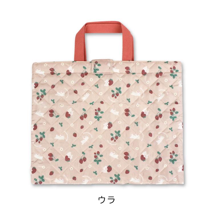 メール便可 刺繍可 うさぎ いちご ピンク オリジナルキルトレッスン 
