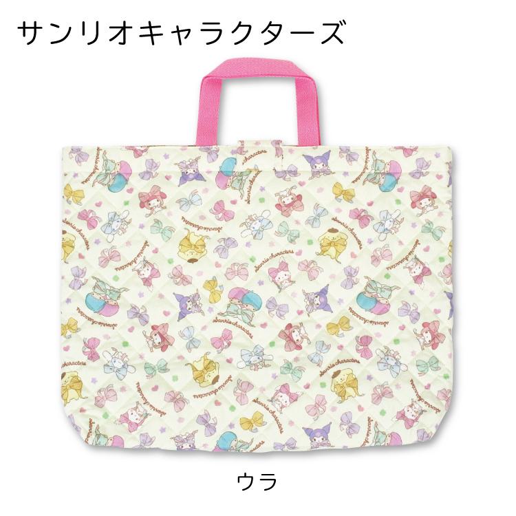 刺繍可 サンリオ キルト レッスンバッグ 大きいサイズ キキララ