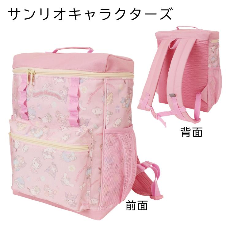 SALE サンリオ スクエアリュックL 刺繍可 ハローキティ マイメロディ