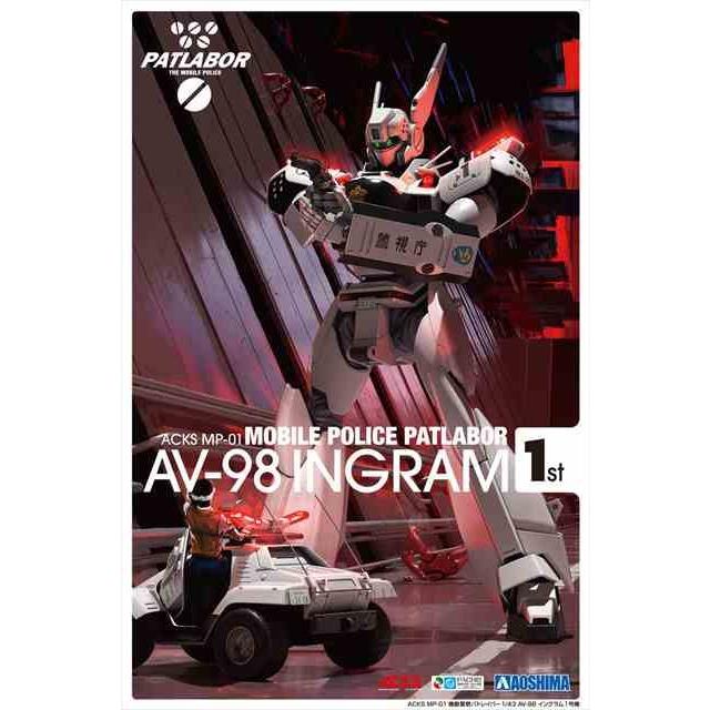 機動警察パトレイバー 1/43 AV-98 イングラム1号機/アオシマMP01/ :AACKS-MP01:模型店 けいくらふと(通販専門) - 通販  - Yahoo!ショッピング