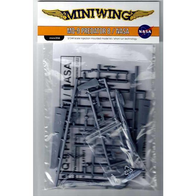 ミニウイング356　 MQ-9 プレデター B 「NASA」　袋パッケージ　1/144スケール　プラモデルキット｜kcraft｜02