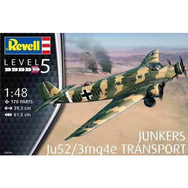 1/48 ユンカース Ju52/3mg4e トランスポート/レベル03918/｜kcraft