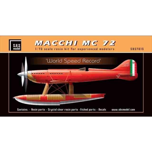 1/72 マッキMC 72 レース専用水上機/SBSモデル7015/｜kcraft