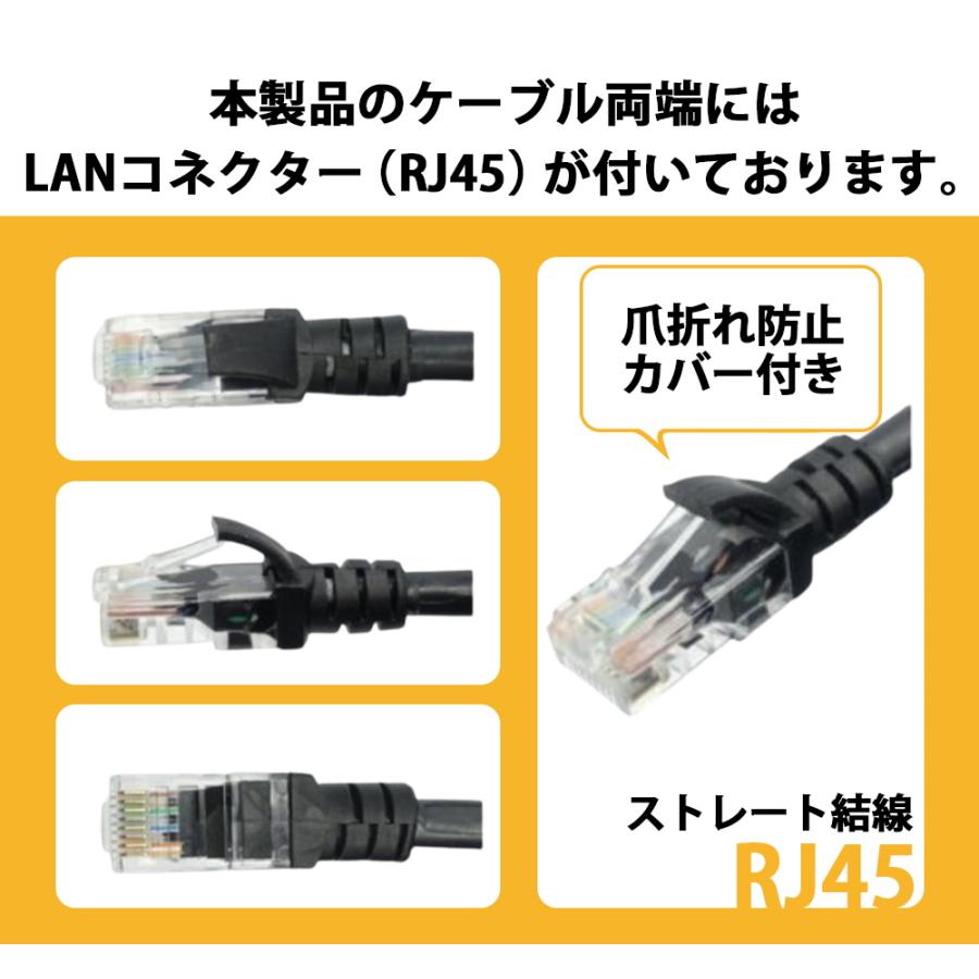 40m CAT6 屋外用LANケーブル 30年の屋外耐候性(PE被覆) PoE防犯カメラ
