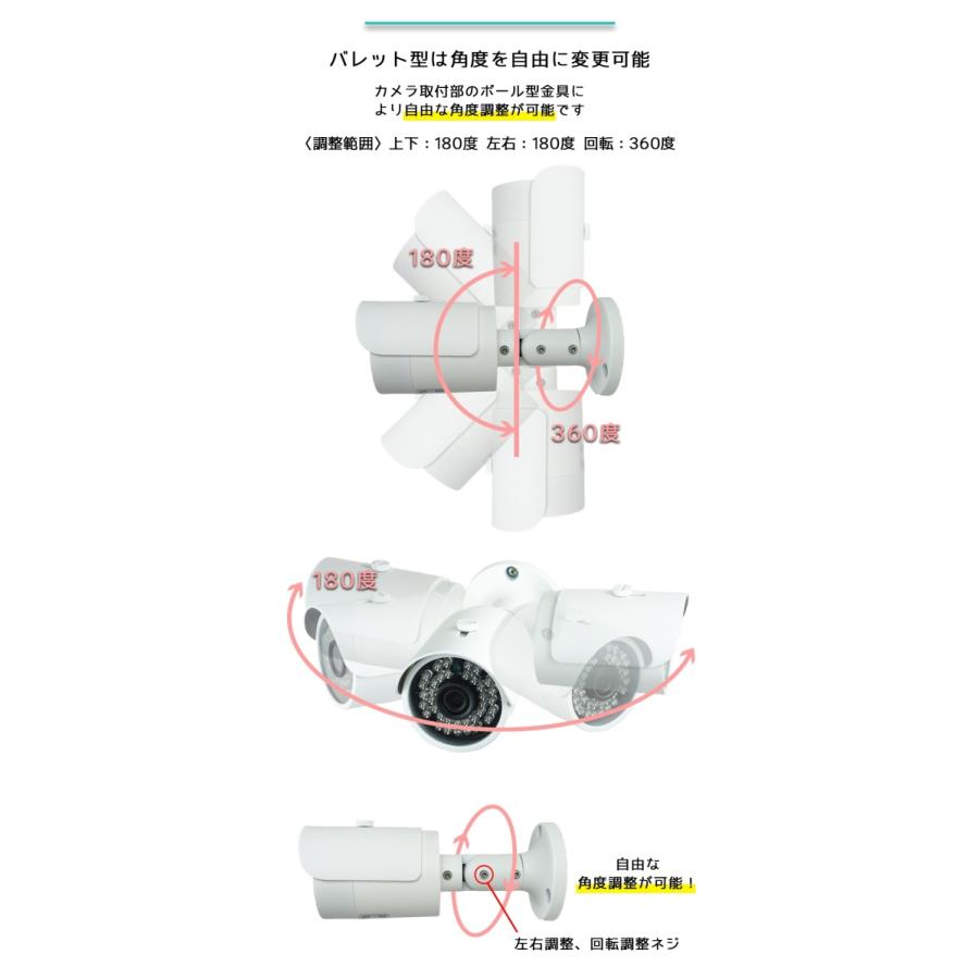 防犯カメラ 屋外 220万画素AHDカメラ 選べる1〜4台セット  ケーブル付属でつなぐだけの簡単接続 アナログカメラも対応 1TB HDD内蔵 1年保証【送料無料】KC-12741｜kcs-inc｜07