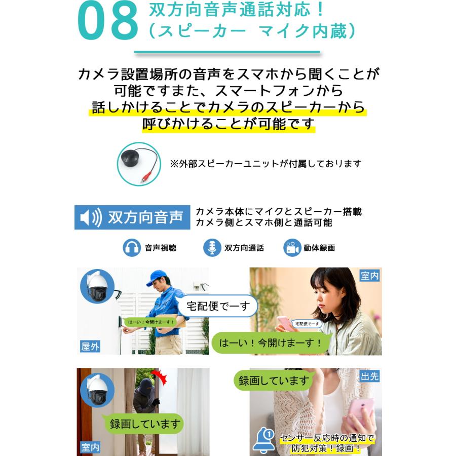 防犯カメラ 500万画素 LTE-SIMカメラ SIMカード 屋外防雨 SIMカメラ 4G
