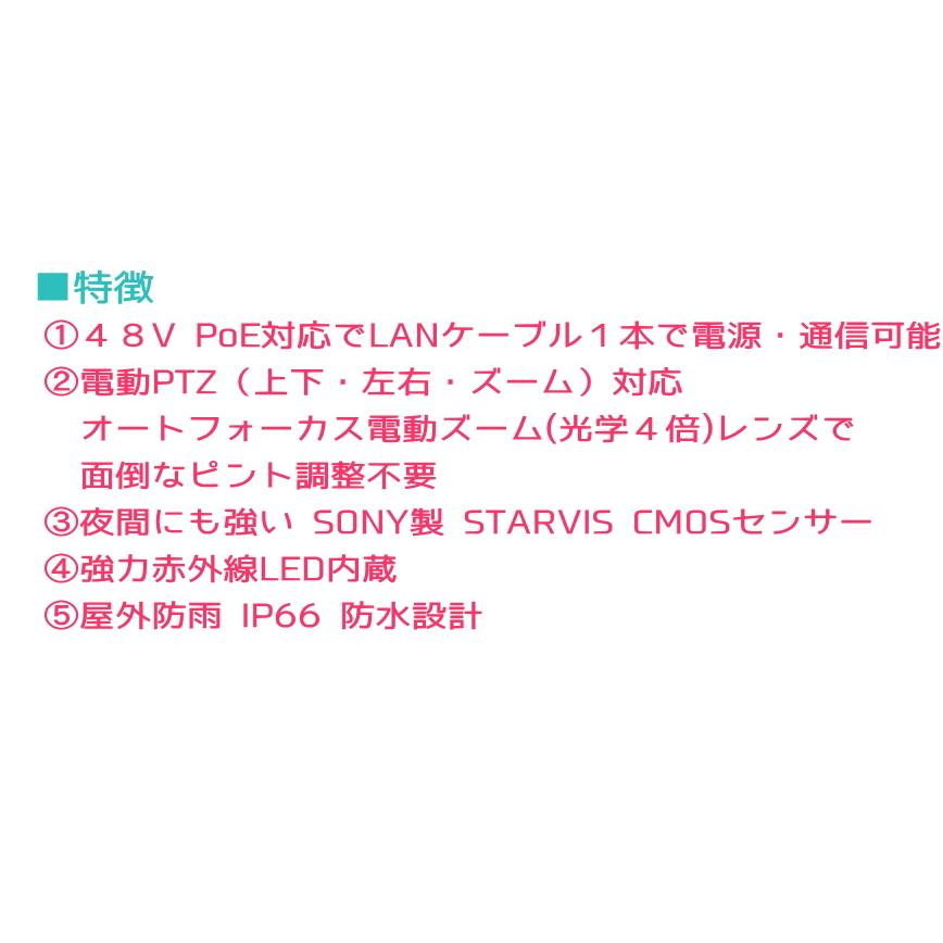防犯カメラ PoE48V給電 屋外防雨PTZドーム型首振り監視カメラ 防犯カメラ PoE48V給電 屋外防雨PTZドーム型首振り監視カメラ