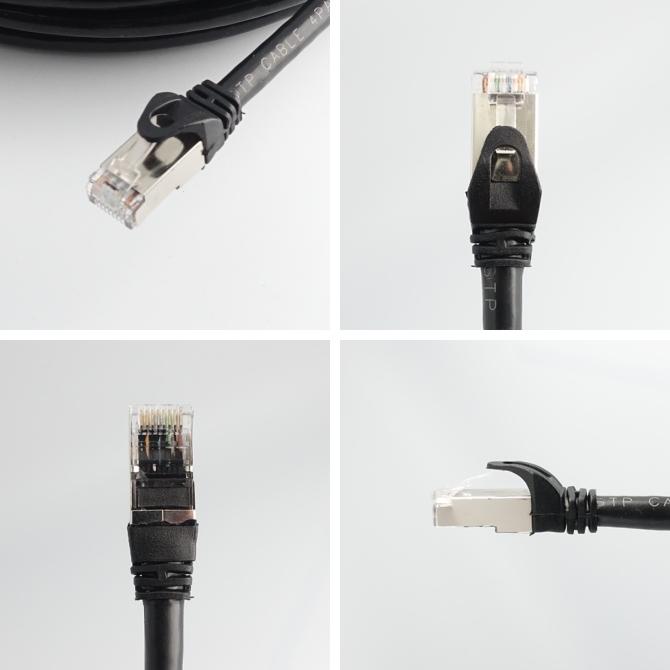 CAT6A 30m 屋外用LANケーブル 30年の屋外耐候性(PE被覆) STPシールド