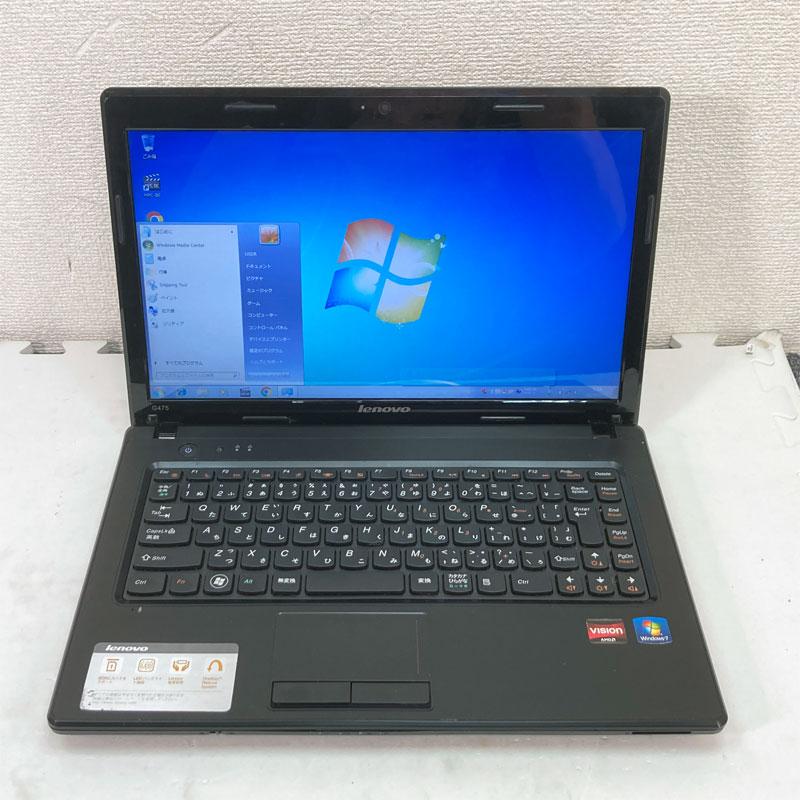 希少OS Windows7 WEBカメラ/無線LAN内蔵 ★ Lenovo Lenovo G475 AMD E-350(1.6G/2コア) メモリ8GB SSD120GB DVD-RW 14型HD液晶｜kdc-3｜03