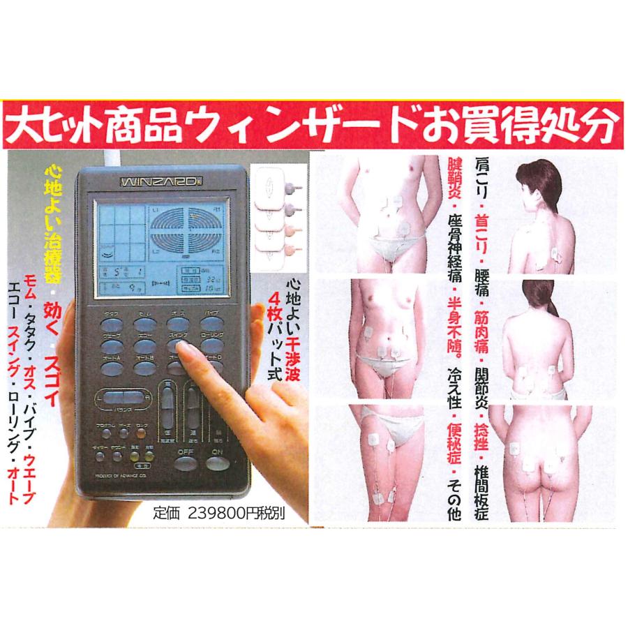 新古品*保証付)腰*膝*肩こり*筋肉*神経*治療ウインザード・治療院プロ