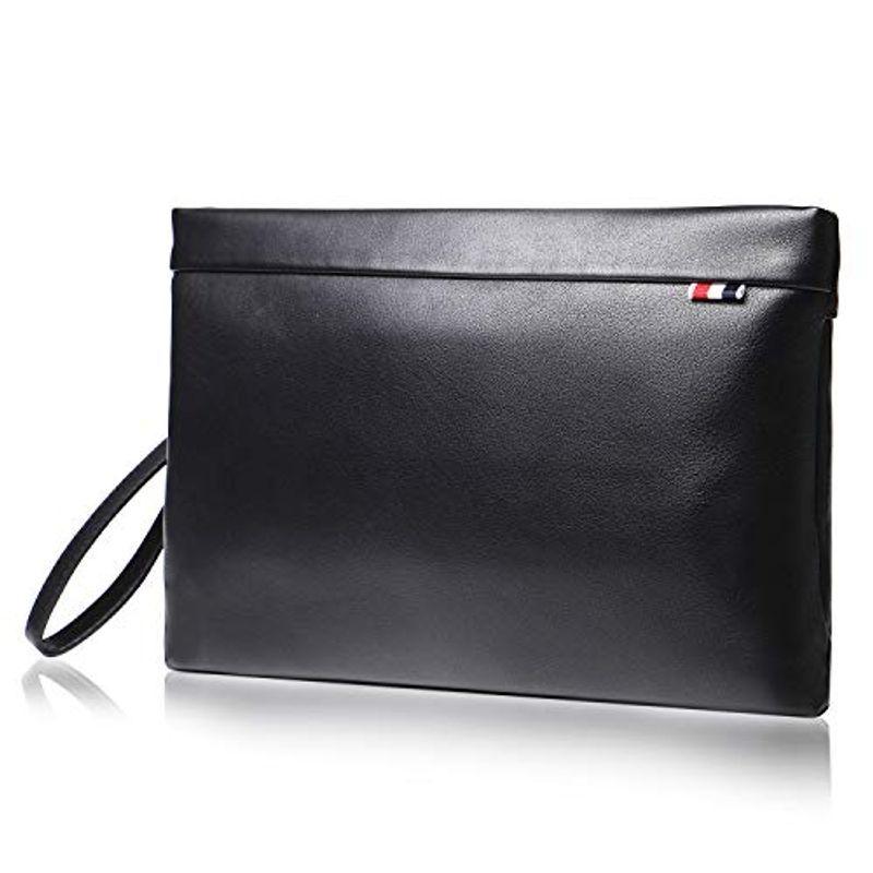 人気店 Duvialno クラッチバッグ セカンドバッグ メンズ 本革 レザー 結婚式 トリコロール ブラック 定期買付 Www Superavila Com