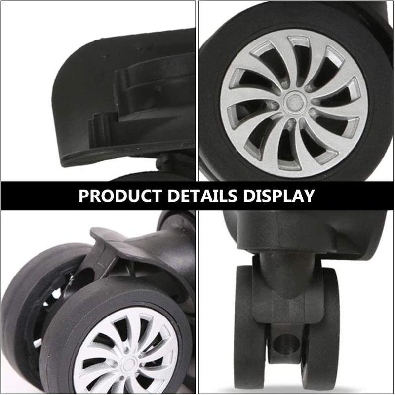 WINOMO 荷物スーツケースホイール 交換ホイール スーツケース車輪交換 キャスター取替え 耐摩耗 スムース DIY 修理 代用品 車輪部- 荷物スーツケースホイール 交換ホイール スーツケース車輪交換 キャスター取替え 耐摩耗 360度回転 スムース DIY 修理 代用品 車輪部