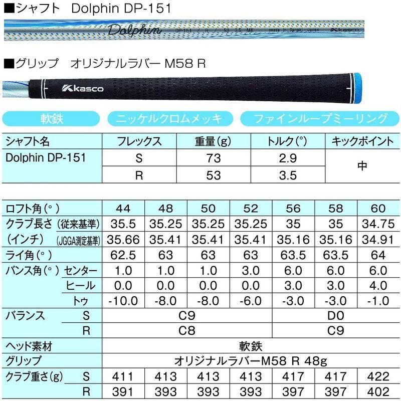 【新品 未使用 日本製】 キャスコ(Kasco) ドルフィンウェッジ セミグースネックタイプ DW-115G Dolphin DP-151 【L2392528622】(12571円)