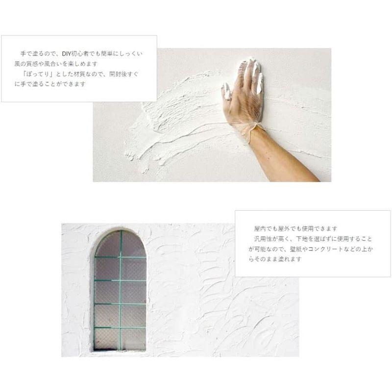 ニッペ 手で塗るMORUMORU（モルモル） 14kg 白 漆喰風塗料 | ニッペ