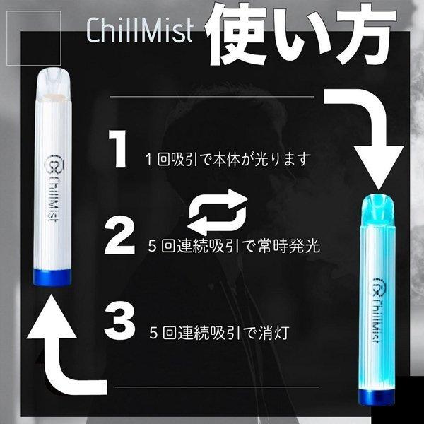 ChillMist 発光型モバイルシーシャ【チルミスト他】訳アリ 3本で