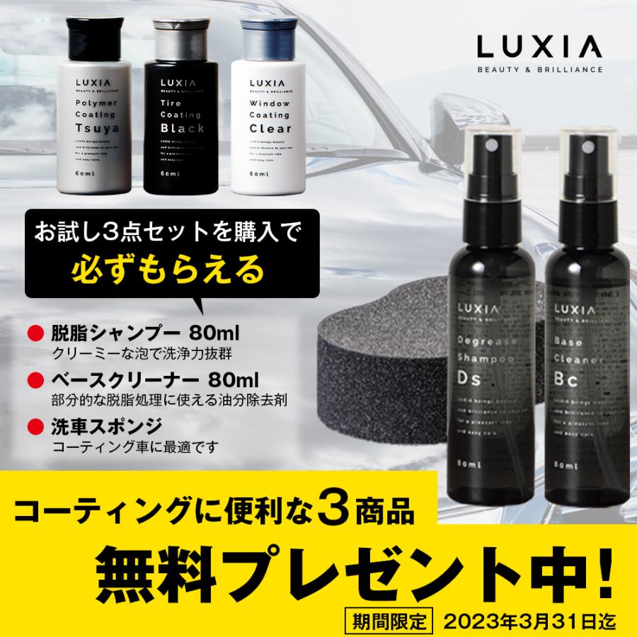 ラクシア 車用 コーティング剤 お試しサイズ ボディ用 タイヤ用 ガラス