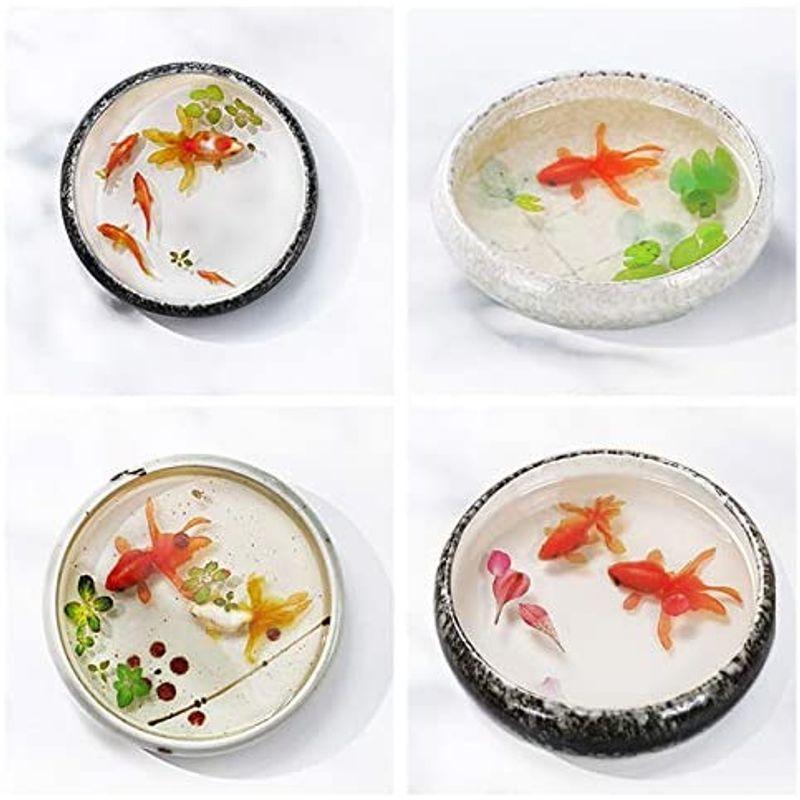 レジン 封入素材 フィルム シート 金魚イラスト 夏 和風金魚鉢 水草 浮草 桜 花びら 005 ケーディーラインストア 通販 Yahoo ショッピング