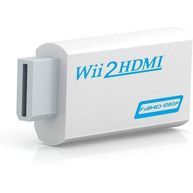 最新アイテムMumuxeexee Wii to 720p 480p 3.5 コンバーター HDMI 変換アダ専用 ビデオ出力 480i 1080pに変換  PC用ゲームコントローラー