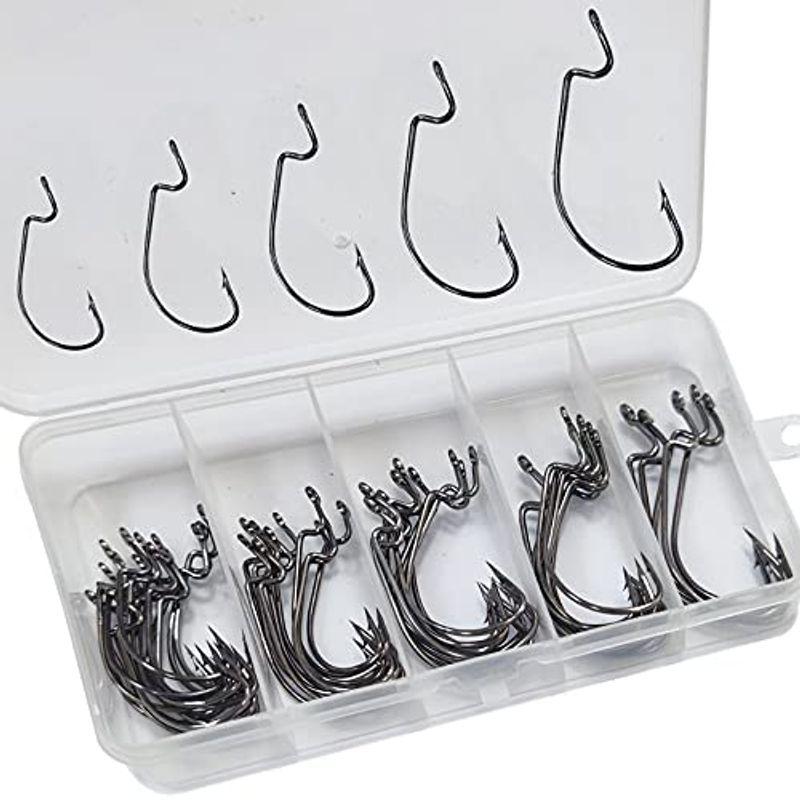 ワームフック バス釣りフック オフセットフック ロックフィッシュ用 ワイドゲイプ 高靭性 太軸 50本セット ケーディーラインストア 通販 Yahoo ショッピング